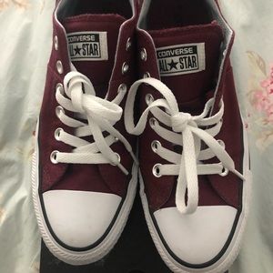 Burgundy Converse - Size 8 Women’s